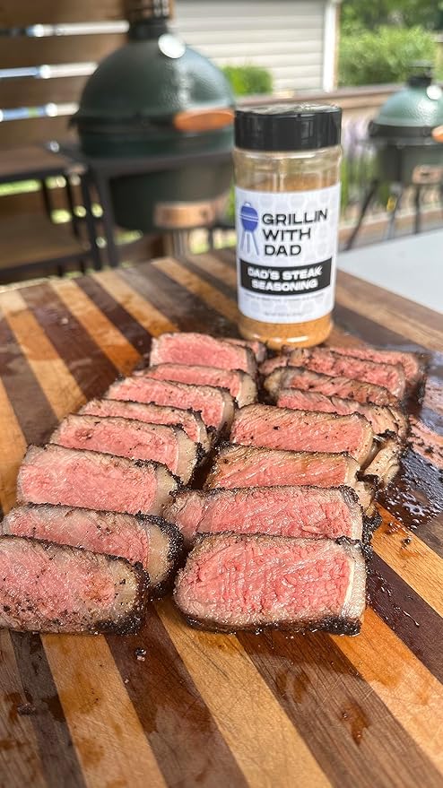 Grillin With Dad Steak Seasoning - Great Tasting Beef Seasonings - Contains Herb, Garlic and Spices - Best Steak Seasoning for Grilling & Smoking
