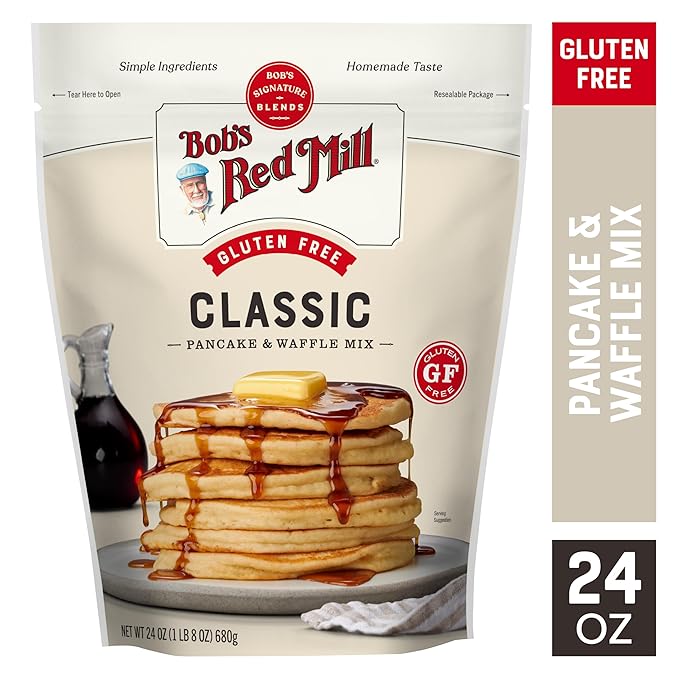 Bob?셲 Red Mill Gluten Free Pancake & Waffle Mix, 1.5 Pound (Pack of 1) ??Whole Grain, Makes 34 Pancakes per Bag, Packaging May Vary