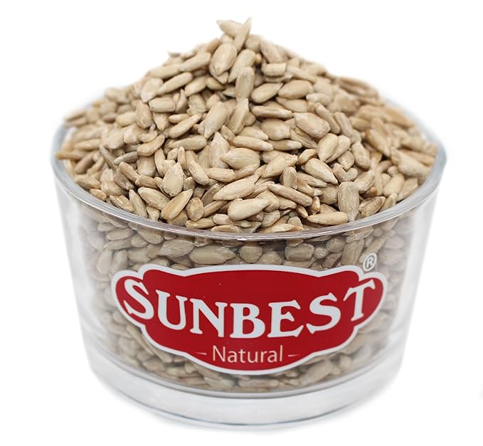 Sunbest Natural Raw Sunflower Seed Kernels ??80 oz (5 lb) Bulk Bag ??Unsalted Sunflower Seeds to Eat ??Nutrient-Rich, Low Sodium, Vegan, Gluten-Free ??Perfect for Snacking, Cooking & Baking
