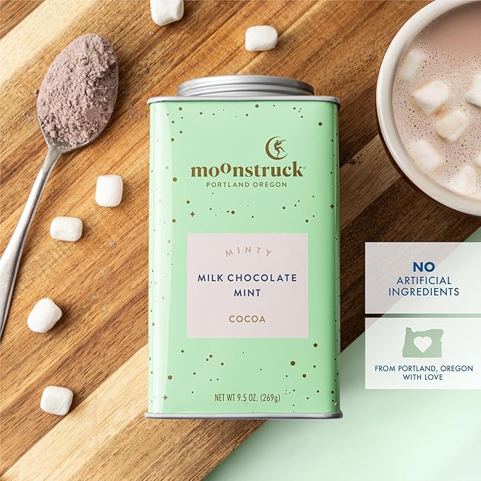 Moonstruck Chocolate Mint Chocolate Mint Hot Cocoa Mix, 9.5oz (Pack of 1)