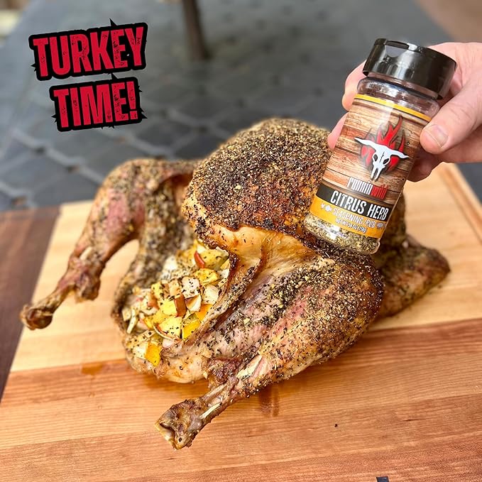 Citrus Herb Seasoning | Premium Citrus Seasoning with Garlic and Herbs for Turkey, Chicken, Fish, Pork and Lamb | No Artificial Flavors, No MSG added | Runnin??Wild Foods, 5.6 ounces