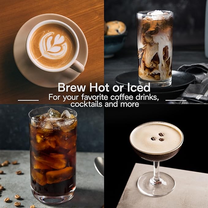De'Longhi La Specialista Opera Espresso Machine ??Cold Brew & Espresso Maker with Smart Tamping, Burr Grinder, Milk Steam Wand/Frother & 19-Bar Pressure ??For Lattes & Cappuccinos