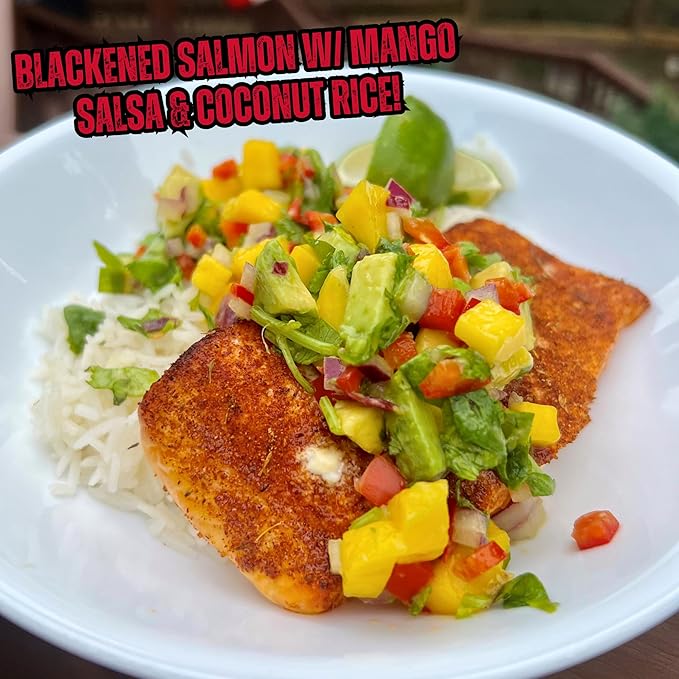 Runnin??Wild Signature Blackened Seasoning ??Irresistible Cajun Spice Blend for Chicken, Salmon, Shrimp & Fish | Bold & Flavorful Gourmet Blackening Rub, No Artificial Flavors or MSG added - 4.8oz