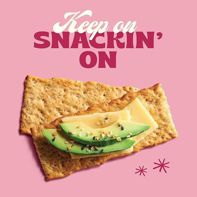 Back to Nature - Pink Himalayan Sea Salt Multigrain Flatbread Crackers - Made With Real Ingredients like Wheat Flour and Whole Grains - Enjoy a Seriously Tasty Non-GMO Snack - 5 ounce (Pack of 2)