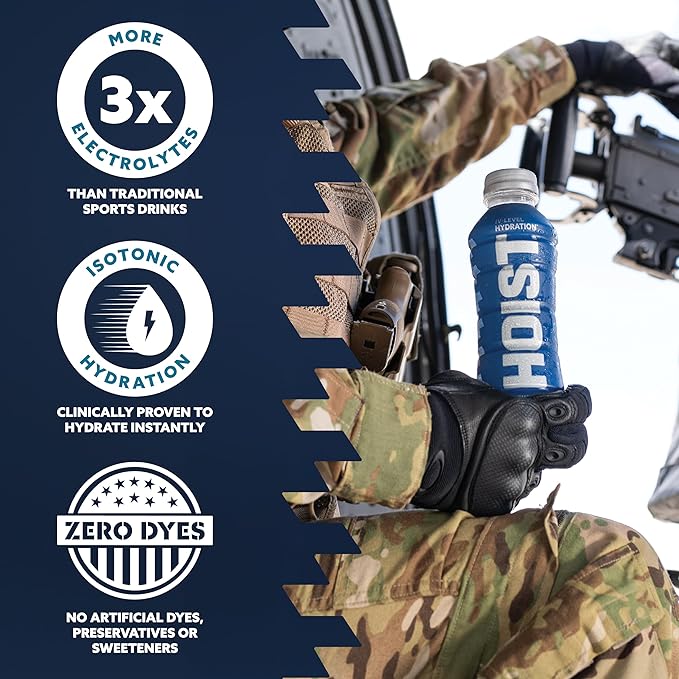 HOIST Premium Military Hydration Electrolyte Drink, Powerful IV-Level Hydration, Clinically Proven