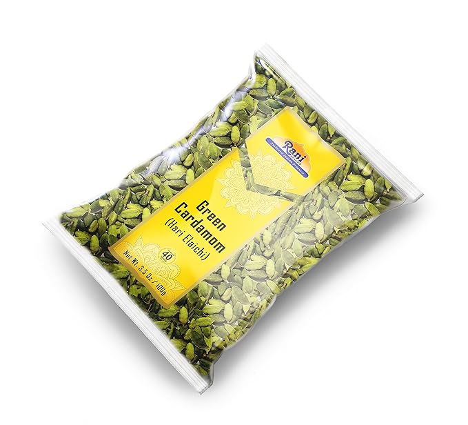 Rani Green Cardamom Pods Spice (Hari Elachi) 3.5oz (100g) ~ All Natural | Vegan | Gluten Friendly | NON-GMO | Product of India
