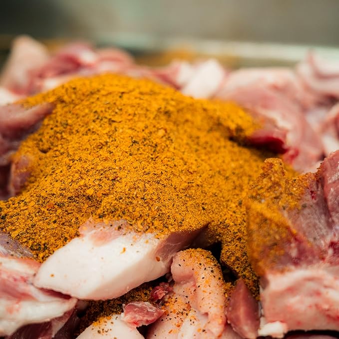 Bearded Butchers Bold Blend Seasoning, 13oz ??No MSG or Sugar ??For Up to 25 lbs of Meat ??Perfect for Jerky, Brats, Sausages, and More ??Primal Salt, Garlic, and Spice Flavor