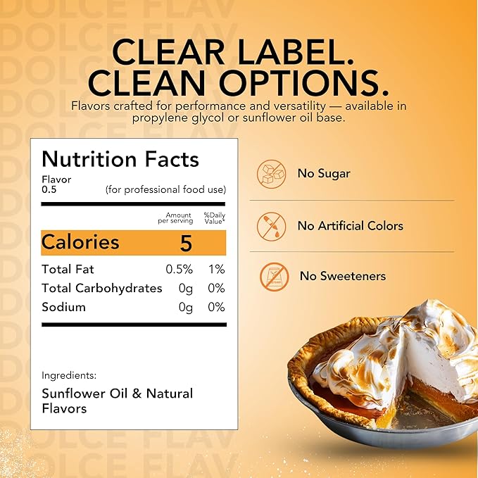 Dolce Flav Natural Pumpkin Spice Extract ??8 Ounce Oil-Soluble Kosher, Sugar-Free, Concentrated Warm Pumpkin Spice Flavoring for Baking, Smoothies & Desserts, Includes Measured Dropper