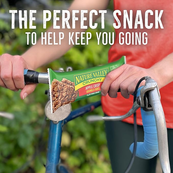 Nature Valley Crunchy Granola Bars, Apple Crisp, Limited Edition Box, 12 Bars, 8.94 oz (6 Pouches)