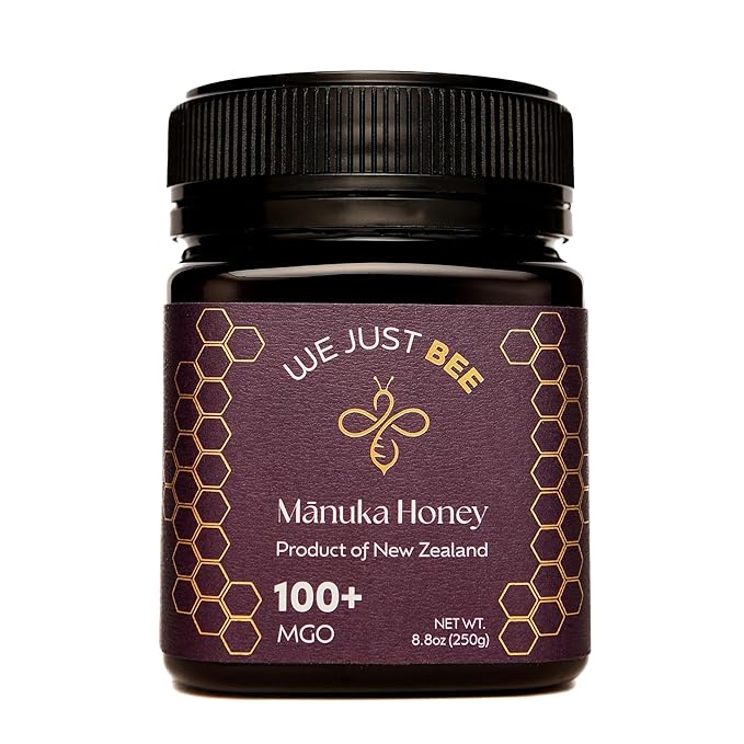 Raw Manuka Honey MGO 100+ | Premium New Zealand Honey – Supports Wellness with Natural Properties | 100% Pure, Sustainably Sourced | Ideal for Tea, Toast, & More – 250g/8.8oz