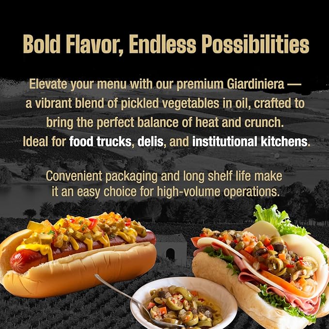 Enrico Formella Mild Muffuletta Salad - Gluten Free Italian Olive Mix - New Orleans Style Sandwich Spread (56oz)