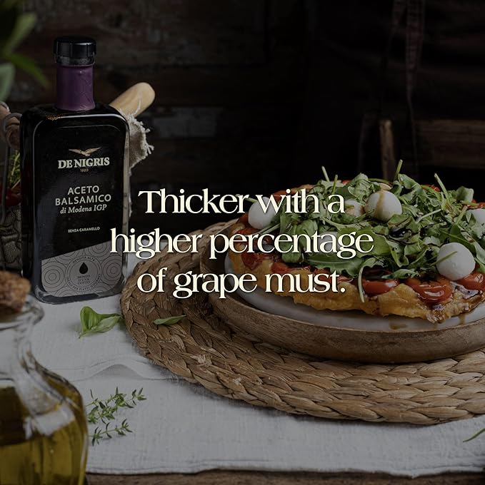 De Nigris Balsamic Vinegar Of Modena Excellence Line - Platinum Eagle (65% Grape Must) 8,5 Oz (250ml) | Balsamic Vinegar From Modena Italy, Sublime And Full-bodied Taste
