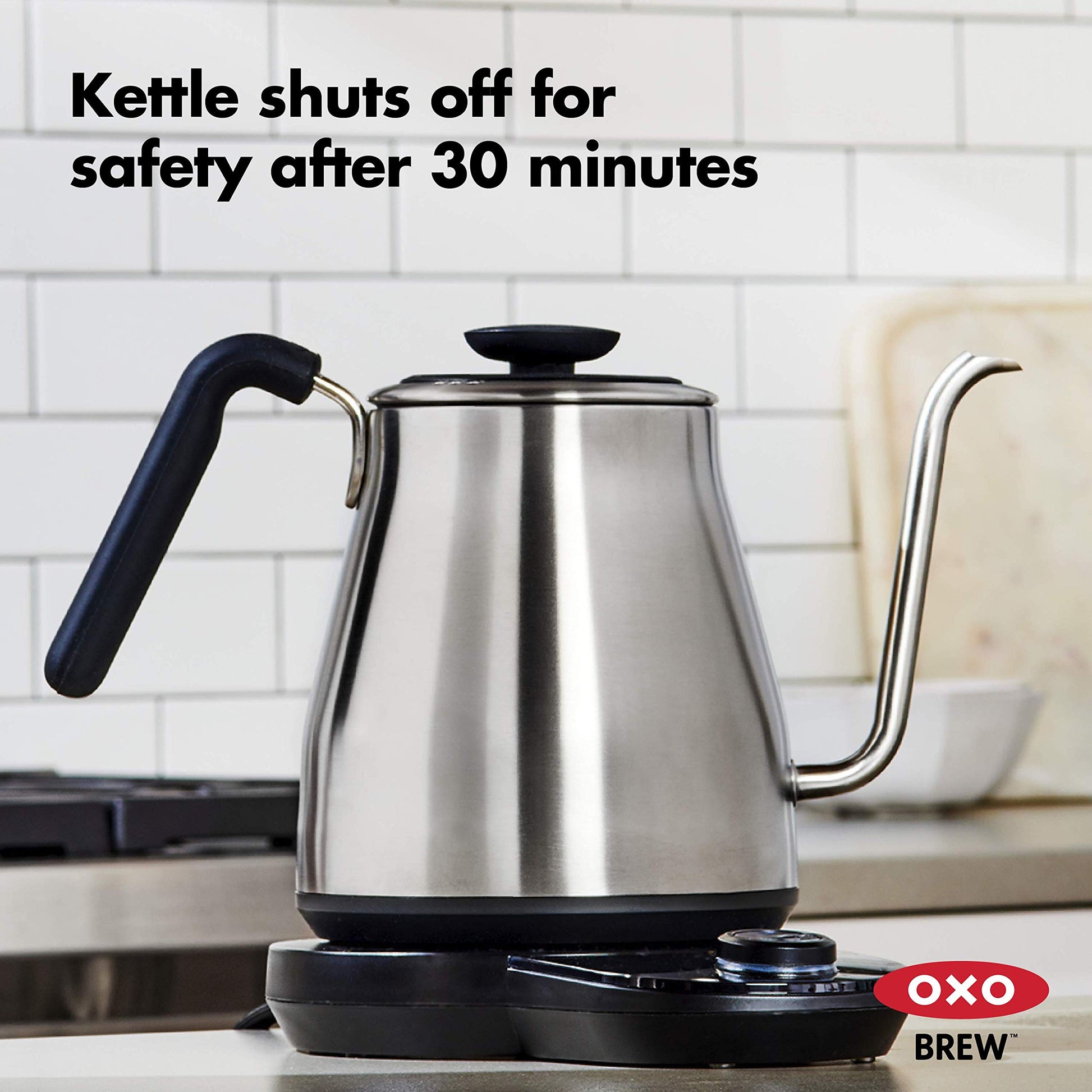 OXO Brew Pour Over Gooseneck Electric Kettle - Stainless Steel