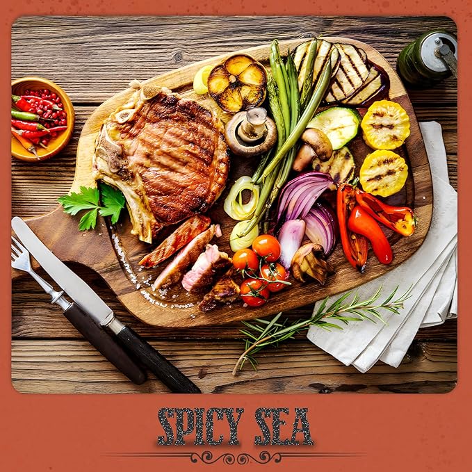 Fresh Finest Spicy Sea Seasoning - 8.25oz (234g) - Oceanic, Authentic, Kosher, All-Natural, Non-GMO, Gluten-Free