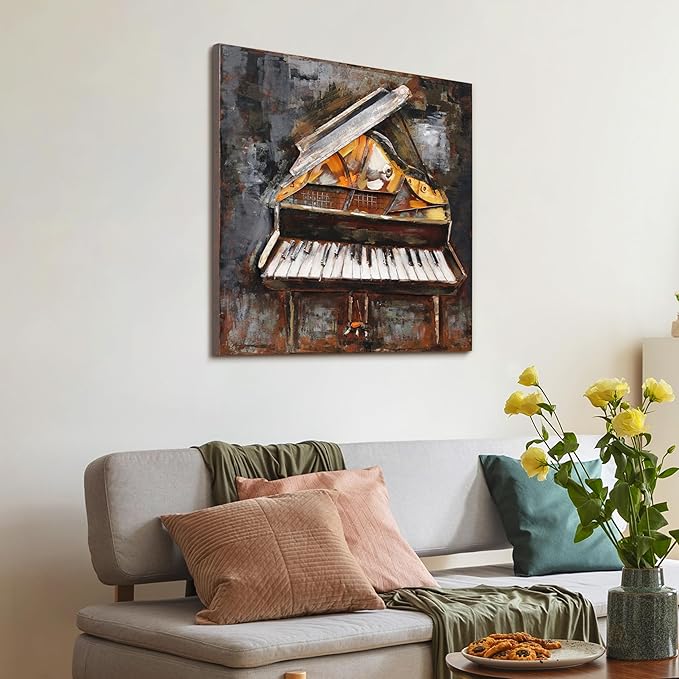 Empire Art Direct Magic Keys Mixed Media Iron Hand Painted Dimensional Wall Art, 32" x 32" x 3", Ready to Hang