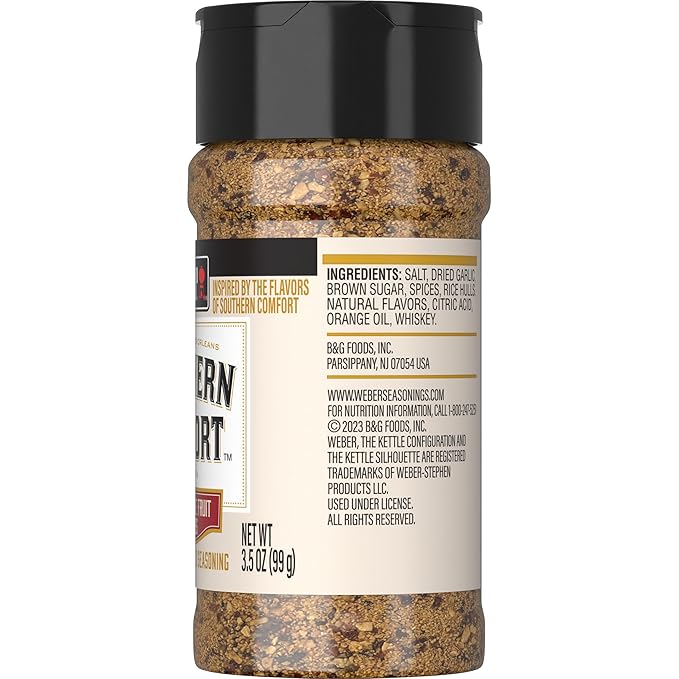 Weber Southern Comfort Whiskey Flavored Seasoning, 3.5 Ounce (Pack of 2)