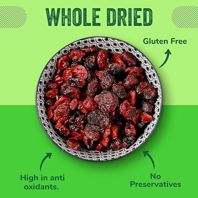 Dried Cranberries Original 3 Lbs(48 oz) Batch Tested Gluten & Peanut Free | Resealable Bag | High in Antioxidant | Great for Salads, Cooking and Mixes | Sweetened