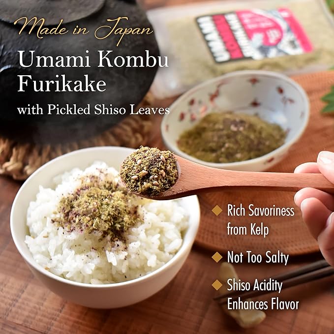 YAMASAN KYOTO UJI Japanese Furikake Umami Seasoning, Super Food Kelp, Tororo Kombu, Rice Topping, Delicious Flavor of Various Foods, Low Calories, Made in Japan 28g(1.0oz)