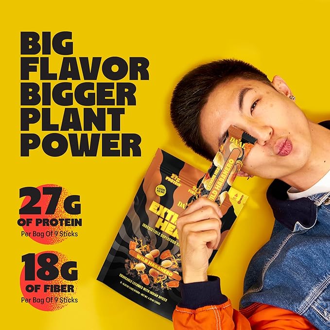 Daal By Keen Crunchy Mung Bean Snacks ??Wild Habanero - Plant-Based Protein, High Fiber, Gluten Free & Nut-Free ??Mix into Salads or Enjoy as an On-the-Go Snack - 1 Resealable Pack, 4.76 oz