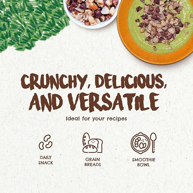 Snack Açaí Trail Mix 7 oz – The True Organic Brazil Nuts Roasted + Açaí Fruit Nibs + Cupuaçu Fruit Nibs – Nutrient-Rich and Practical Combo – Fresh, Vegan and Gluten Free – Forest Up