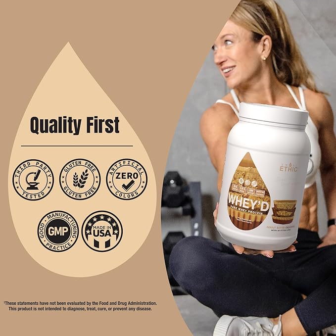 Whey'd Protein Powder, 25G Whey Protein Blend with Concentrate, Isolate & Hydrolysate, Low Lactose & Digestive Enzymes for Easy Mixing, Peanut Butter Chocolate Flavor, 25 Servings