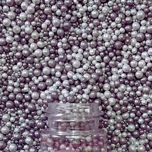 Confect Love Silver Metallic Disco Ball Sprinkles - Edible Cake & Cupcake Decorating Pearls, Metallic Sugar Sprinkles for Desserts and Cookies | Vegan, Gluten-Free, Soy-Free, Dairy-Free, Palm Oil-Free ??4.2 Oz