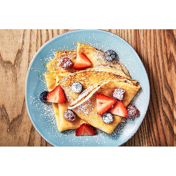 My Favorite Crepe Mix Traditional French Style - Quick Pantry Staples for Crepe Maker - Gourmet French Crepes Mix with Unbleached Wheat Flour & Nonfat Milk - French Pancakes Mix Collection (24 oz)