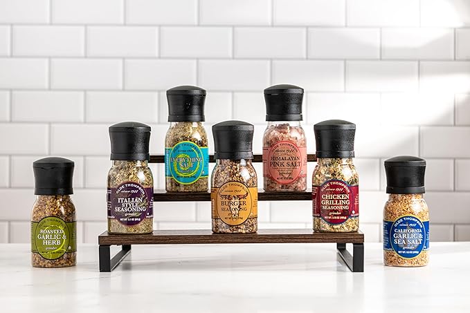 Olde Thompson Roasted Garlic & Herb Grinder, Salt and Spice Blend, 5.9 Ounce