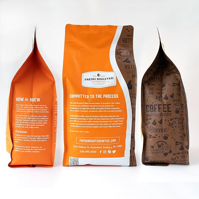 Fresh Roasted Coffee, Dark Kenya AA, 5 lb (80 oz), Dark Roast, Kosher, Whole Bean