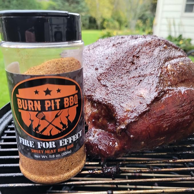 Burn Pit BBQ Seasoning – Fire for Effect Barbecue Seasoning – Sweet Heat Hot BBQ Rub – Natural and No Artificial Ingredients – Fresh and Delicious Meat Rub and Spices for Pork, Chicken, Beef