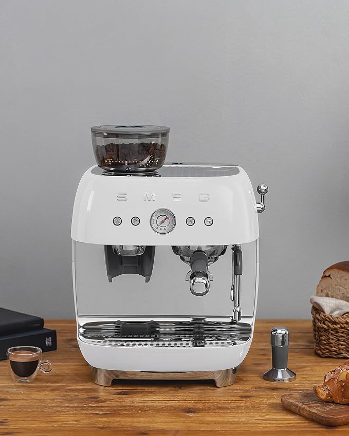 Smeg Semi-Automatic Espresso Machine (White)