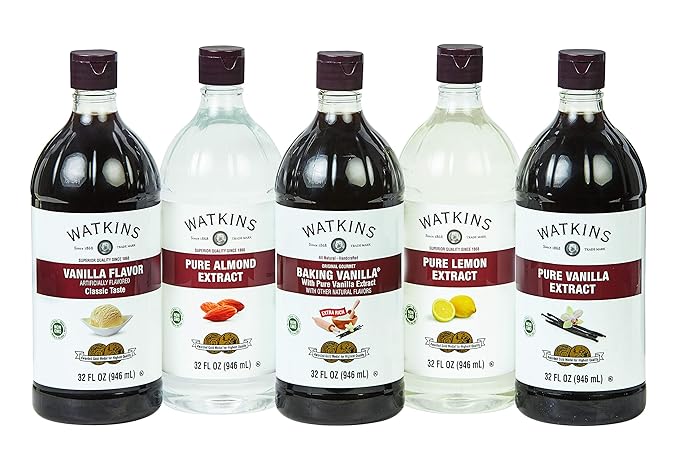 Watkins Pure Vanilla Extract, with Madagascar Vanilla Beans, Non-GMO, Kosher, 32 oz. Bottle, 1-Pack