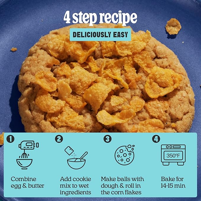 Cravings by Chrissy Teigen Peanut Butter Oatmeal Brown Sugar Cookie Mix, John?셲 Glorious Golden Cookie Mix, Easy to Bake, 12 Large Cookies, 12.1 oz. (Pack of 3)