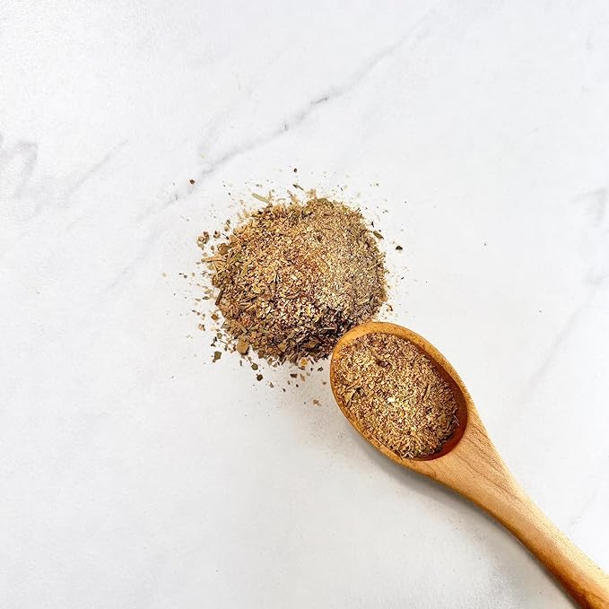 s.a.l.t. sisters Garlicky Wild Mushroom Rub & Seasoning | All-Natural, Gluten Free, MSG Free, Non-GMO | Dry & Wet Rub Seasoning Base | Versatile Use for Chicken Wings, Brisket, Pulled Pork | 1lb