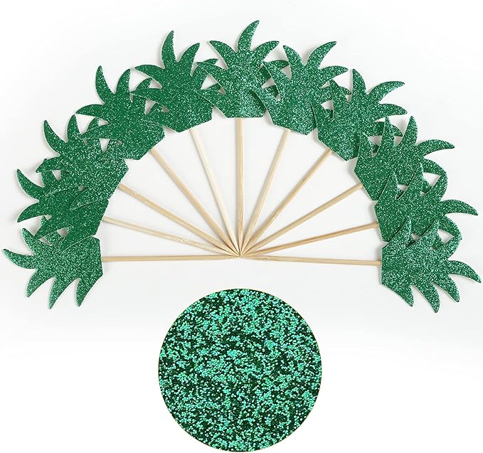 48PCS Pineapple Cupcake Donut Cake Toppers, Pineapple Cute Cupcake Picks for Summer Tropical Hawaiian Party Cake Decorations