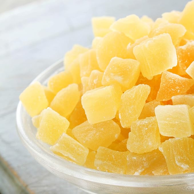 Anna and Sarah Dried Diced Pineapples Large in Resealable Bag Kosher, Gluten Free and NON-GMO, 2lbs