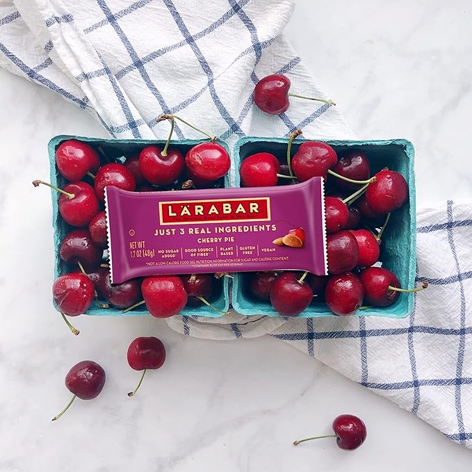 Larabar Cherry Pie, Gluten Free Vegan Fruit & Nut Bar, 1.7 oz Bars, 16 Ct (Pack of 2)