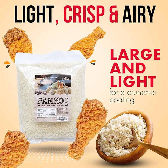 Fusion Select 3 Packs Panko Bread Crumbs - Japanese-Style Toasted Vegan Panko Breadcrumbs for Breading, Frying, Baking - For Fried Chicken & Pork, Baked Pasta, Roasted Vegetables, Tonkatsu