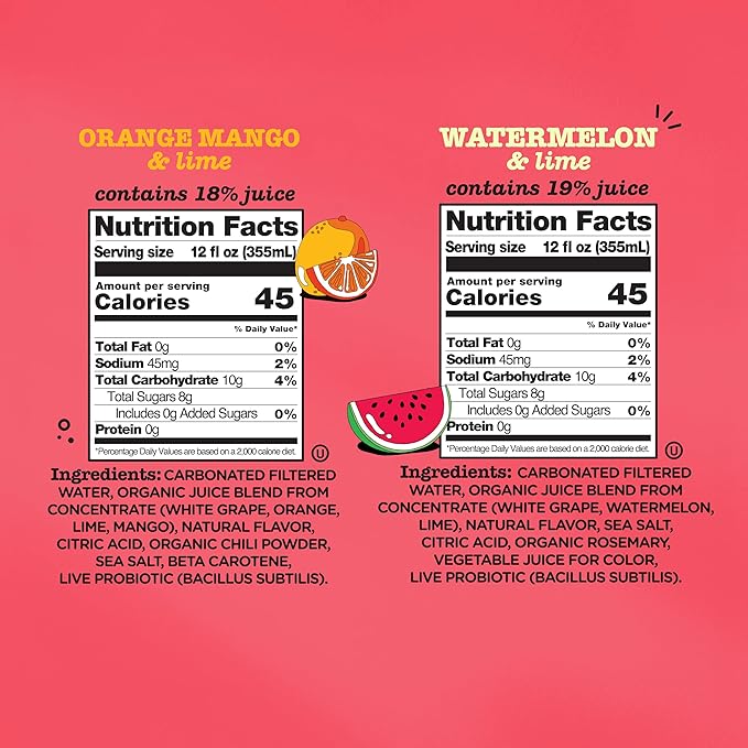 Culture Pop Soda, Fruity Faves Variety Pack, Probiotic Low Sugar Soda, Sparkling Juice Alternative, Non-GMO, Kosher, Gluten-Free, No Stevia (12pk)