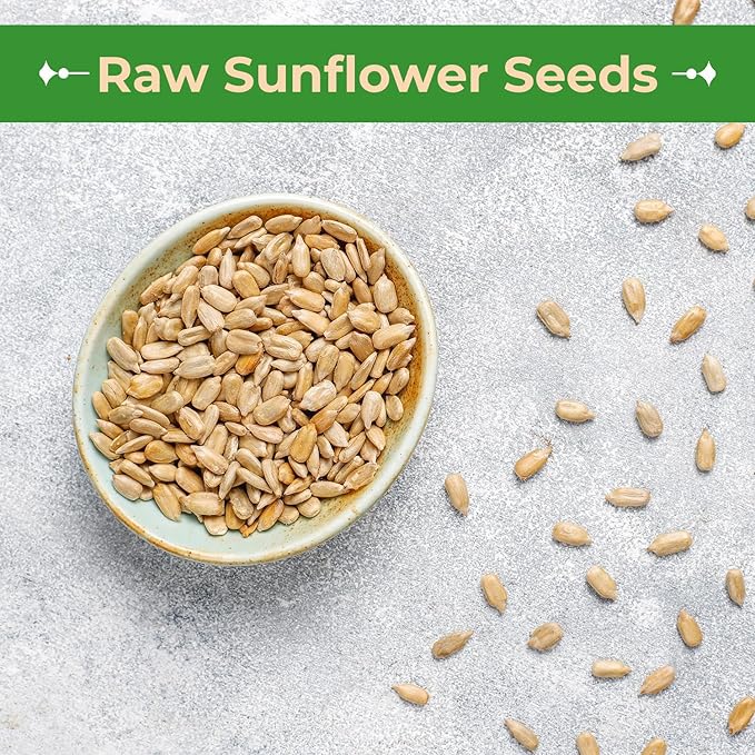 Sincerely Nuts Organic Sunflower Seed Kernels Raw (No Shell) (3lb bag) | Nutritious Antioxidant Rich Superfood Snack | Source of Protein, Fiber, Essential Vitamins & Minerals | Vegan and Gluten Free