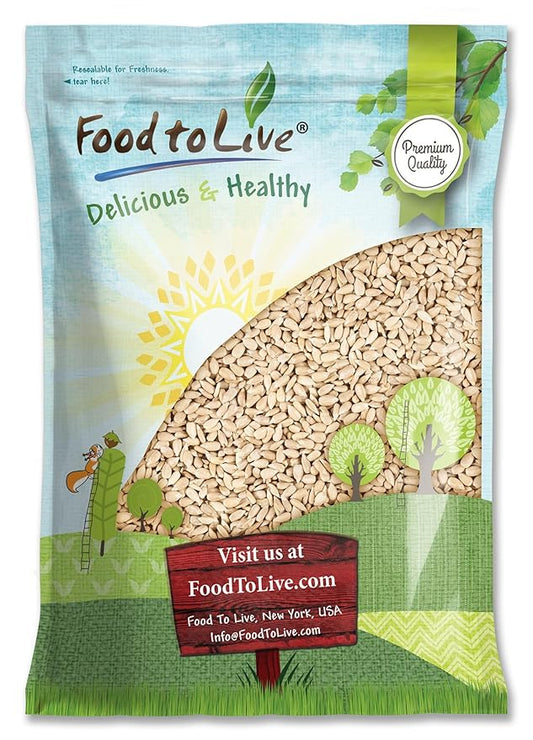 Food to Live Sunflower Seeds, 12 Pounds – Non-GMO Verified, Kernels, No Shell, Kosher, Raw, Vegan, Sirtfood, Bulk