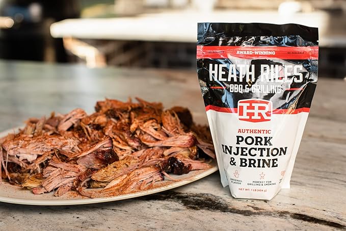 Pork Injection & Brine, Heath Riles Meat Injector, Award Winning Pork Injector & Brine, Made in the USA