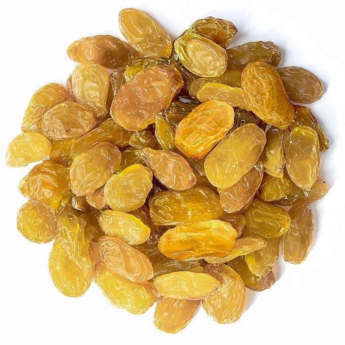 Food to Live California Jumbo Golden Raisins, 12 Ounces ??Seedless, Sun-Dried, No Added Oil, No Added Sugar, Kosher, Vegan, Raw, Bulk