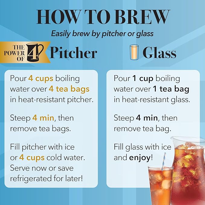 Twinings Lemon Black Iced Tea, 72 Oversized Tea Bags, Makes 18 Pitchers or 144 Servings, Unsweetened, Caffeinated, 72 Count (Pack of 1)