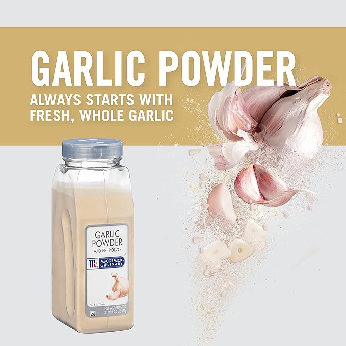 McCormick Culinary Garlic Powder, 21 oz - One 21 Ounce Container Garlic Powder Seasoning, Culinary Grade Seasoning Perfect for Recipes With Garlic Flavor