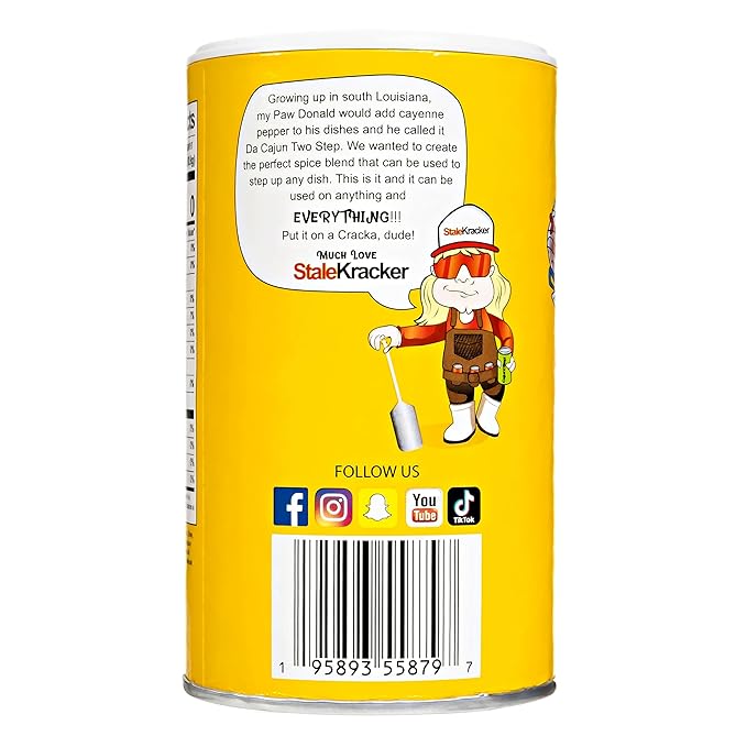 Cajun Two Step Seasoning by StaleKracker - 2 pck, Fire Seasoning for Authentic Creole Louisiana Cuisine (16 oz.)