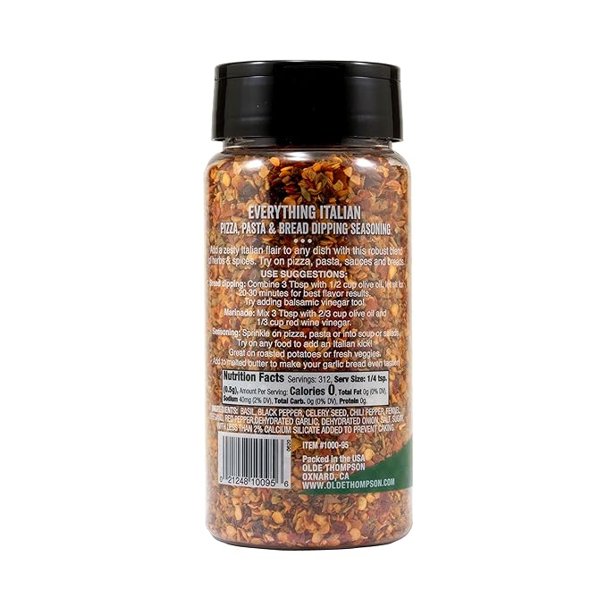 Olde Thompson Everything Italian Seasoning, Basil, Oregano, Garlic, Red Pepper Spice and Seasoning, 5.5 Ounce