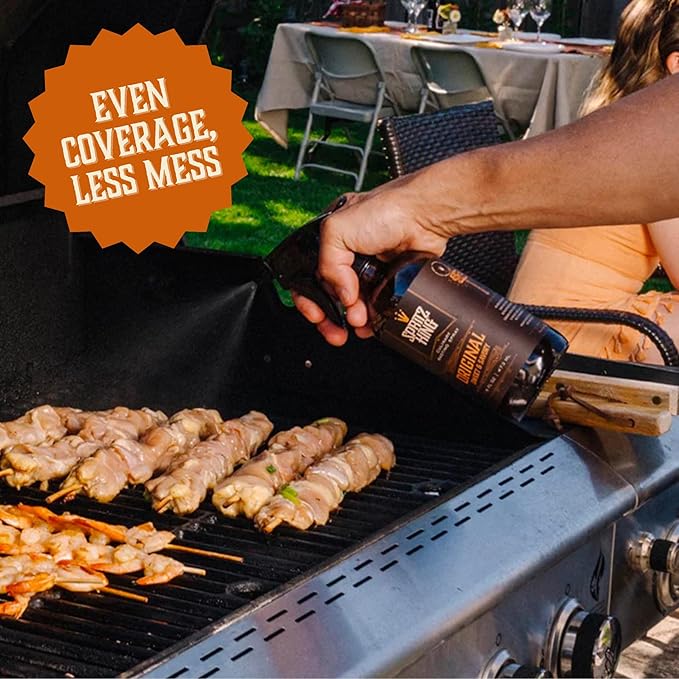 Spritz King Culinary Basting Spray: For Grilling, Smoking, Air Frying - Delicious Dark Bark, Flavorful Crust & Moisture-Sealing Power - Great on Meats or Veggies (16 Ounce Original)