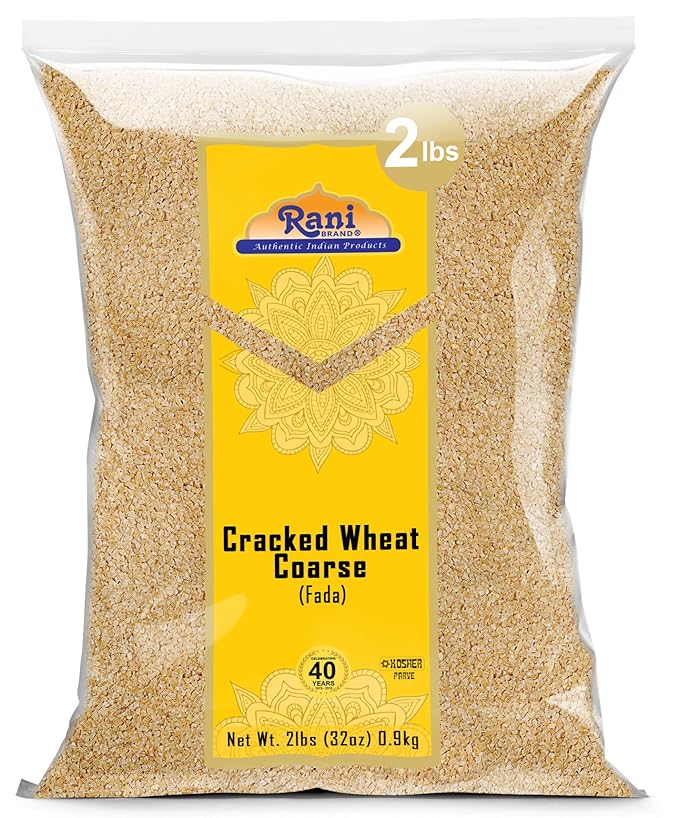 Rani Cracked Wheat Coarse (Fada/Bulgur Wheat#3) 32oz (2lbs) 908g ~ All Natural | Vegan | Gluten Friendly | NON-GMO | Kosher | Indian Origin