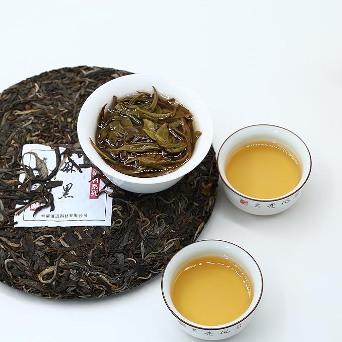Yunnan Pu'er Tea, 357 Grams, Raw (Ma Hei) Raw PU'ER, Aged Fermented Puerh Tea, Chinese Sheng Black Tea for Daily Drink and Gift